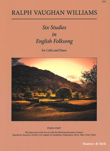 Six Studies in English Folk Song. Piano Accompaniment