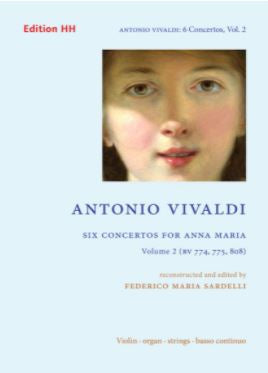 Six concertos for Anna Maria RV 774, 775, 808 Vol. 2 (Score)