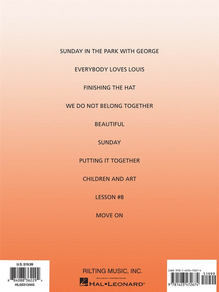 Sunday In The Park With George - Vocal Selections