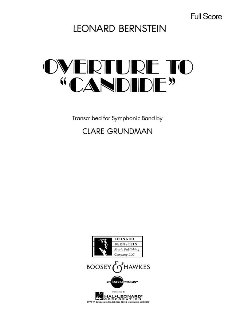 Candide Overture, arr. Concert Band (Score Only)