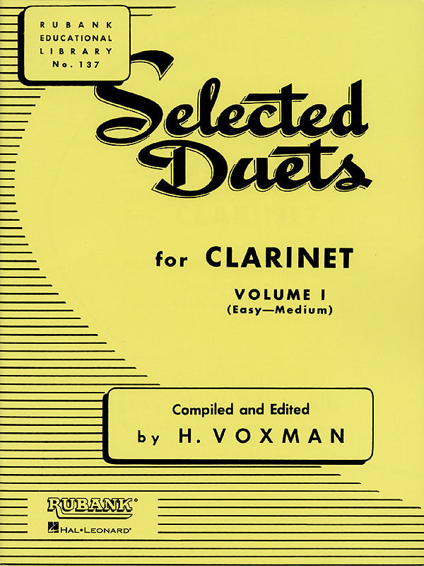 Selected Duets for Clarinet, Vol. 1