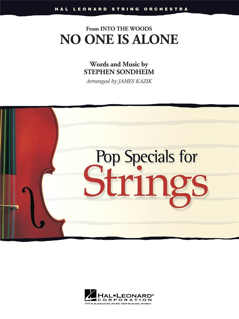 No One Is Alone, arr. String Ensemble (Score & Parts)