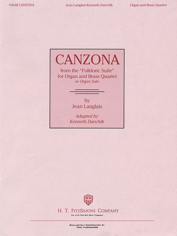 Canzona (Organ And Brass Quartet)