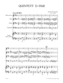 Quintett für Querflöte, Oboe, Violine, Violoncello und obligates Cembalo D-Dur