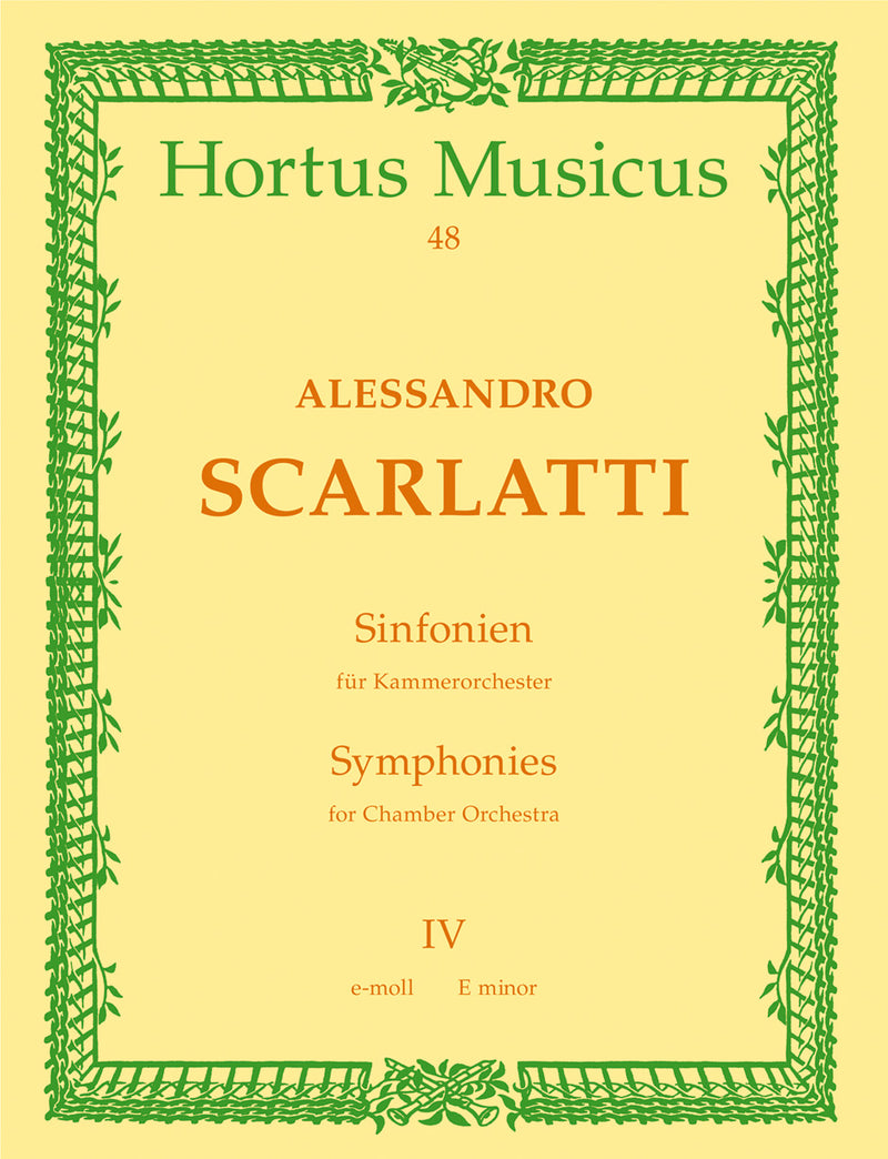 Sinfonia Nr. 4 e-Moll [score]