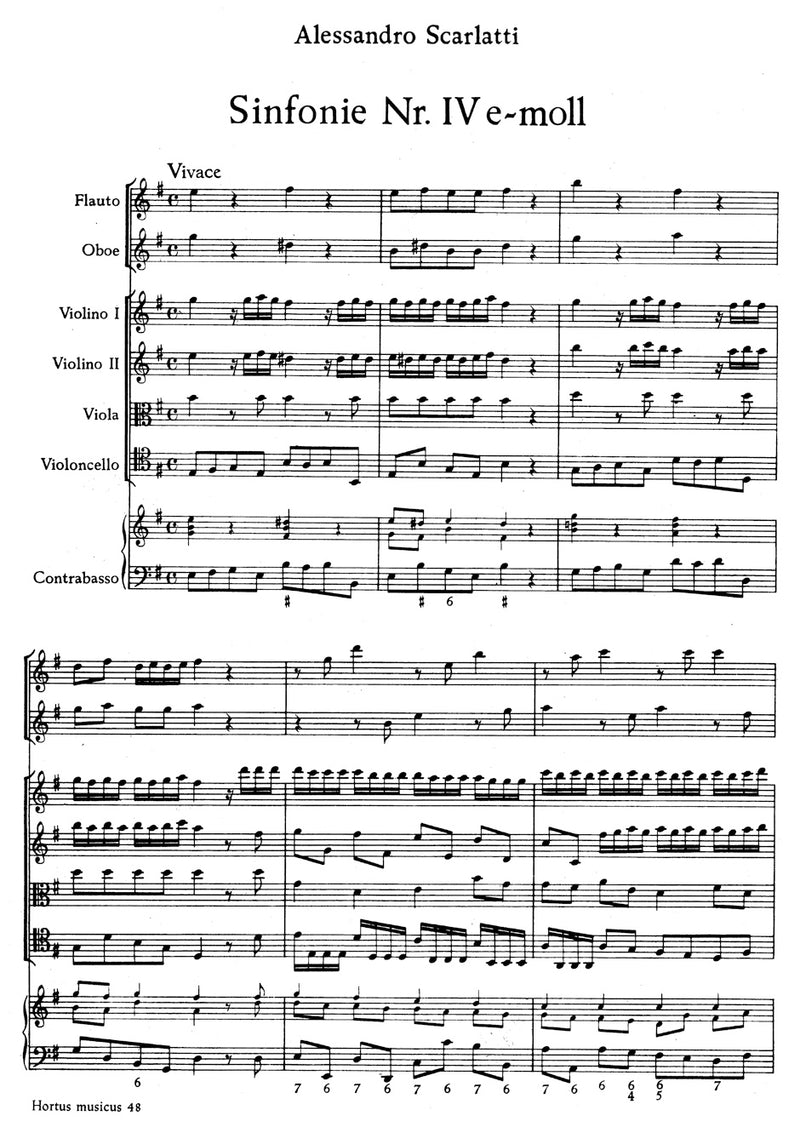 Sinfonia Nr. 4 e-Moll [score]