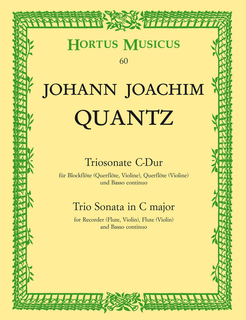 Trio Sonata for Alto Recorder, Flute (Violin), and Basso continuo C major