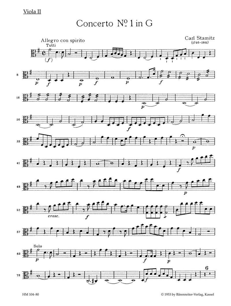 Konzert für Violoncello und Orchester Nr. 1 G-Dur [viola2 part]