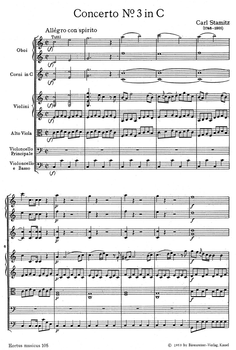 Konzert für Violoncello und Orchester Nr. 3 C-Dur [score]
