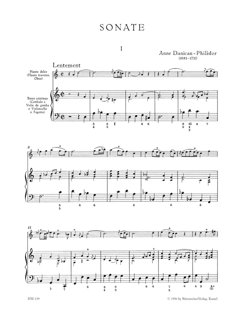 Sonata for Alto Recorder (Flute, Oboe) and Basso continuo D minor