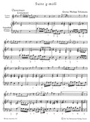 Suite for Violin (Oboe) and Basso continuo G minor TWV 41:g4 [score, part(s)]