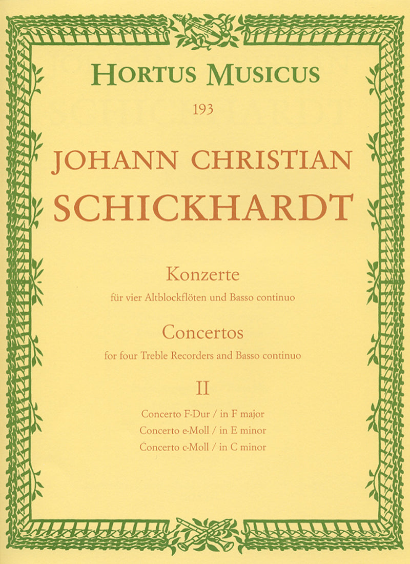 Sechs Concertos, vol. 2 [Performance score, set of parts]