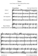 Two Suites for Four Instruments, in G major and F major [score & parts]