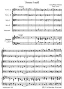 Sonata for 2 Violins, 2 Violas, Cello and Basso continuo F minor TWV 44:32 [score]