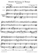 Première récréation de musique für zwei Violinen und Basso continuo op. 6 -Ouverturensuite (10 Sätze)-