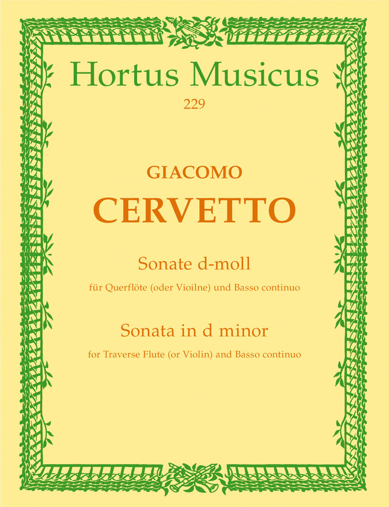 Sonate für Flöte (Violine) und Basso continuo d-Moll op. 3/6