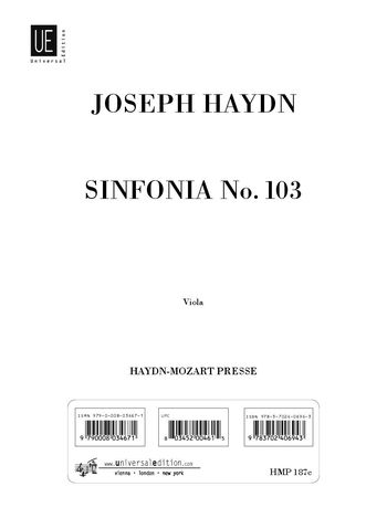 Sinfonia Nr.103 Hob. I:103 (Viola part)