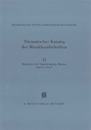 Bischöfliche Zentralbibliothek Regensburg 11: Musikhandschriften der Signaturengruppe Mus. ms. Autoren A-P
