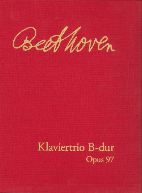 Piano trio, Op. 97 Op. 97, Facsimile of the autograph