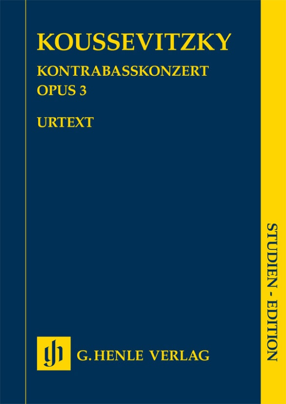 Kontrabasskonzert = Double Bass Concerto op. 3（ポケット・スコア）