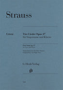 Vier Lieder, op. 27 (High Voice and Piano)