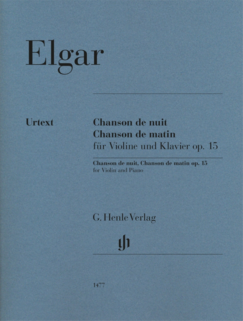 Chanson de Nuit - Chanson de Matin Opus 15 (Violin)