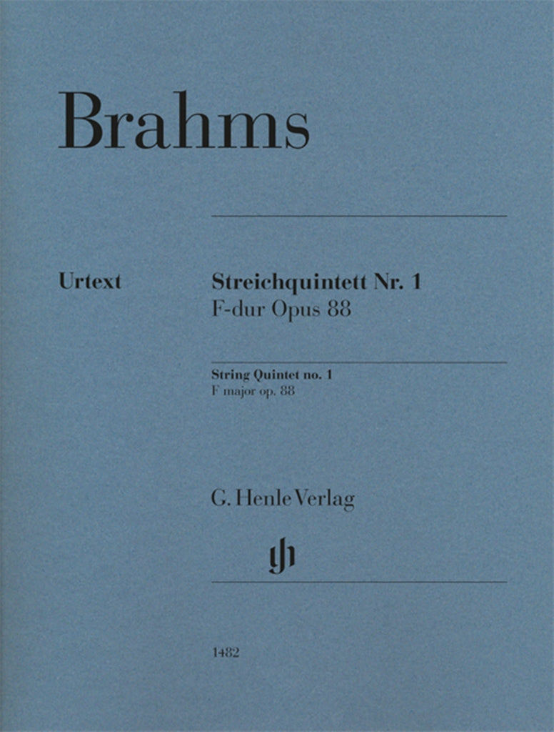 Streichquintett = String Quintet Nr. 1 F major, op. 88（パート譜）