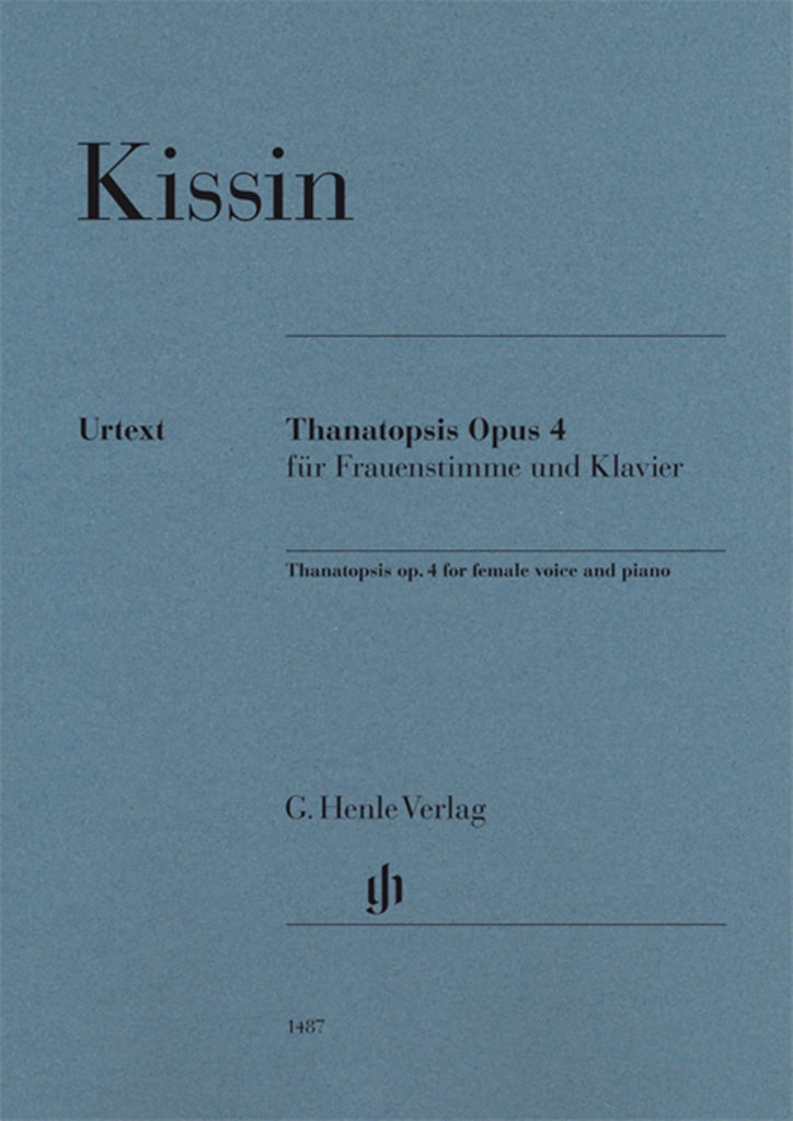 Thanatopsis op. 4 für Frauenstimme und Klavier