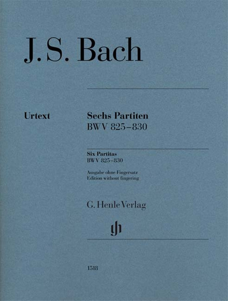 Sechs Partiten BWV 825-830（運指なし・ソフトカバー）