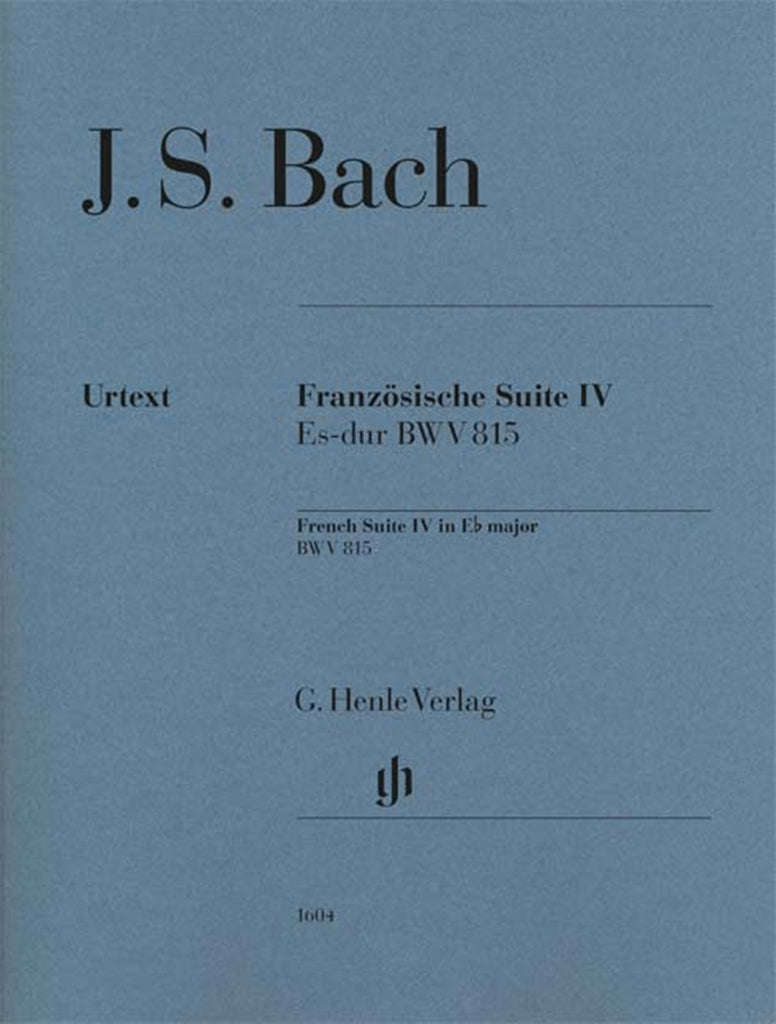 Französische Suite = French Suite IV - E-flat major BWV 815（運指あり・ソフトカバー）