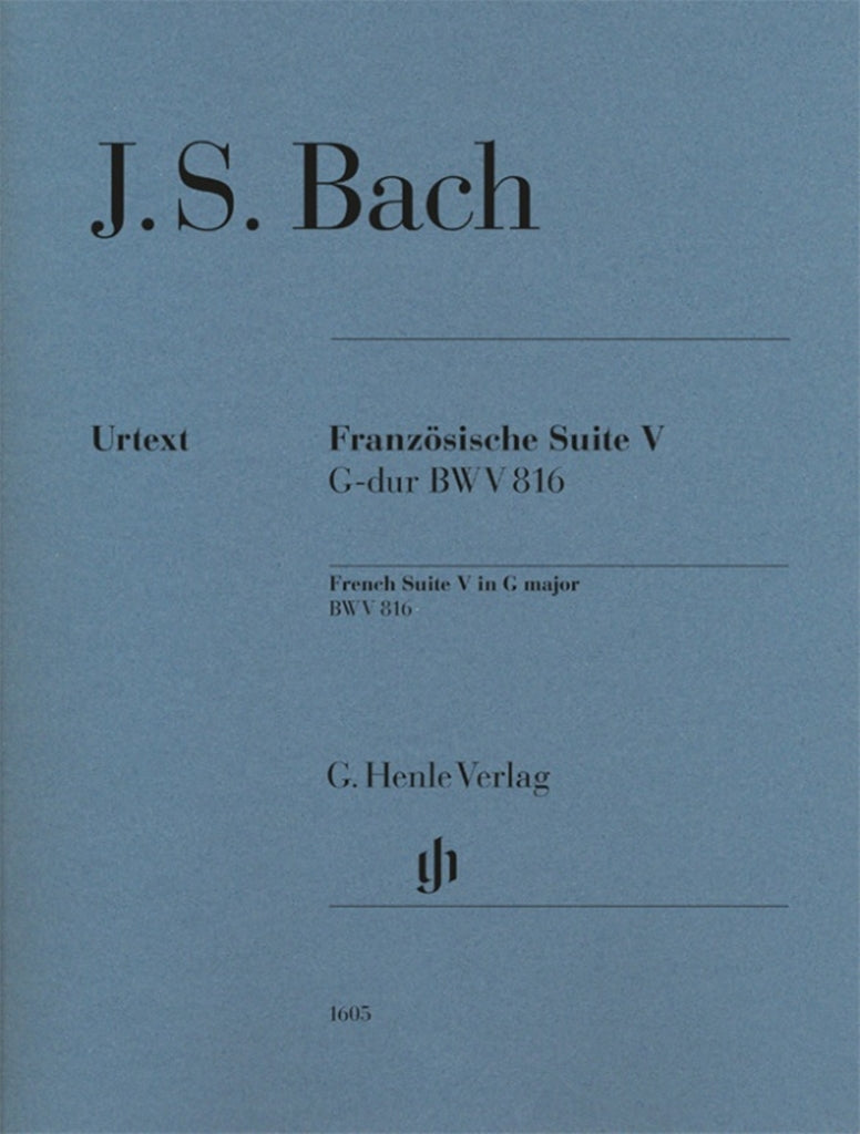 Französische Suite = French Suite V - G major BWV 816（運指あり・ソフトカバー）