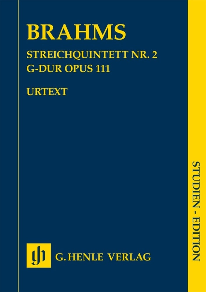 Streichquintett = String Quintet Nr. 2 G major Op. 111（ポケット・スコア）