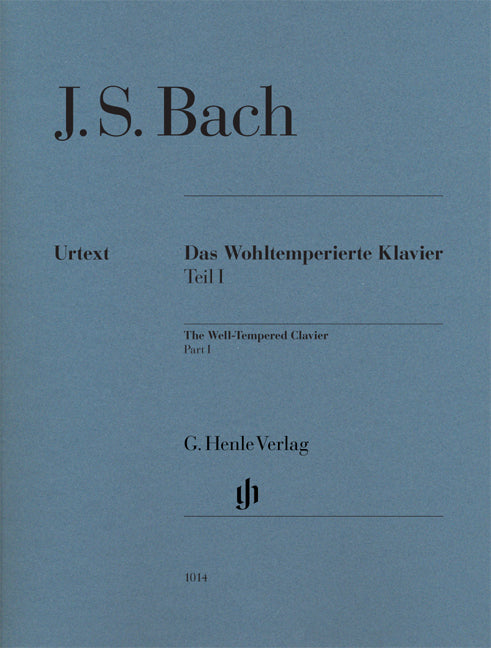 Well-Tempered Clavier Part 1, BWV 846-869（運指なし・ソフトカバー）
