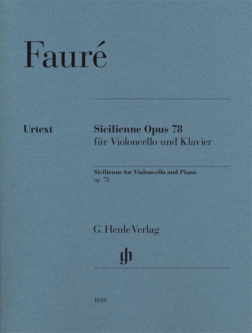 Sicilienne Op. 78（ピアノ・リダクション）