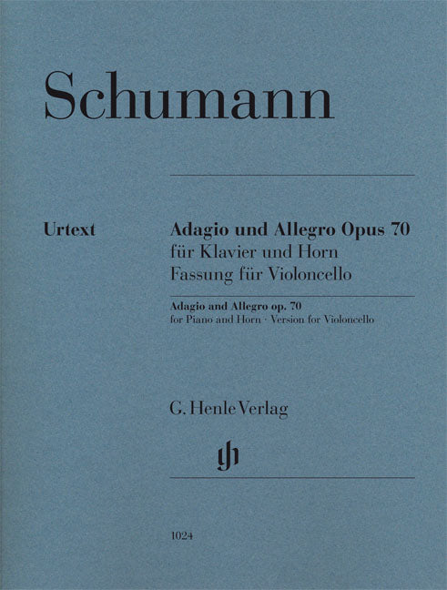 Adagio and Allegro for Piano and Horn Op. 70 (Version for Violoncello)