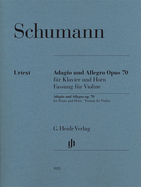Adagio and Allegro for Piano and Horn Op. 70 (Version for Viola)
