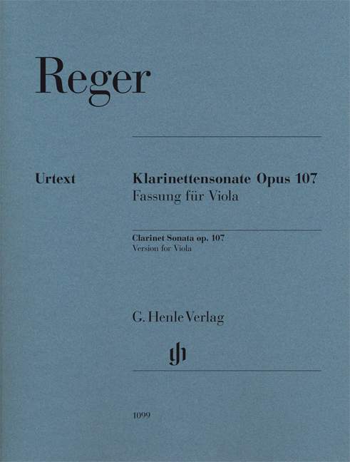 Clarinet Sonata Op. 107, version for viola