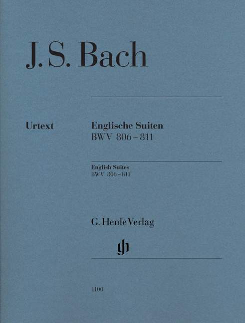English Suites BWV 806-811（運指なし・ソフトカバー）