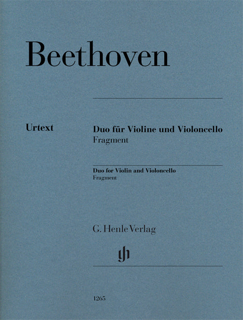 Duo for Violin and Violoncello, Fragment