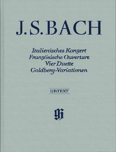 Italian Concerto・French Overture・Four Duets・Goldberg Variations（運指あり・布装丁）