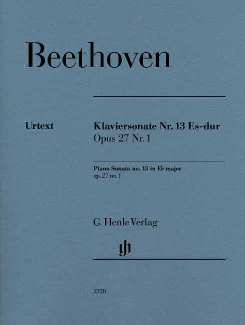 Piano Sonata no. 13 E flat major Op. 27 no. 1（校訂: Gertsch & Perahia）
