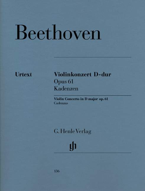 Cadenzas for Violin Concerto Op. 61