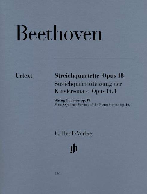 String Quartets, vol. 1: op. 18（パート譜）