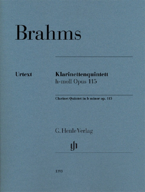 Clarinet Quintet in b minor Op. 115 (校訂：Kirsch)（パート譜）