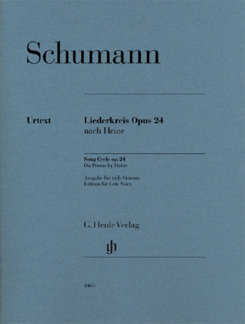 Liederkreis (Song Cycle) Op. 24 [Low voice]