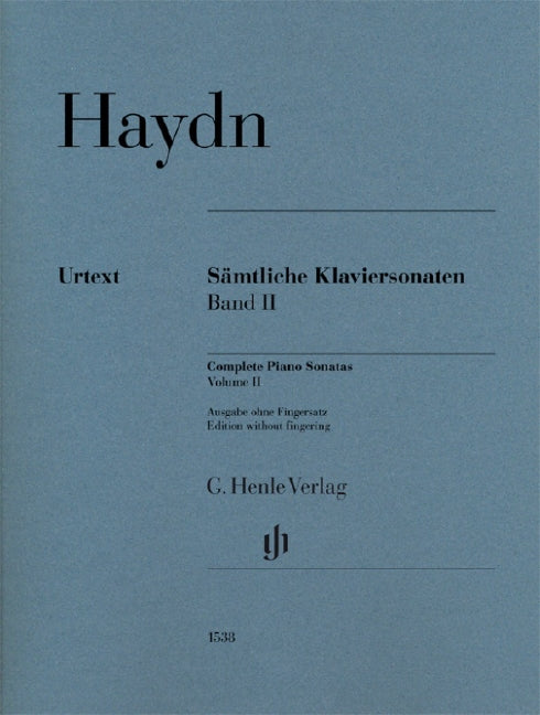 Sämtliche Klaviersonaten = Complete Piano Sonatas, vol. 2（運指なし・ソフトカバー）