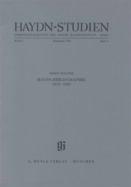 Haydn-Studien, vol. 5, no. 4