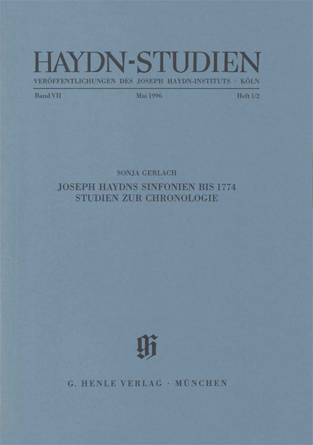 Haydn-Studien, vol. 7, no. 1-2
