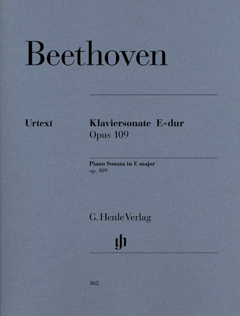 Piano Sonata no. 30 E major Op. 109（校訂: Wallner）
