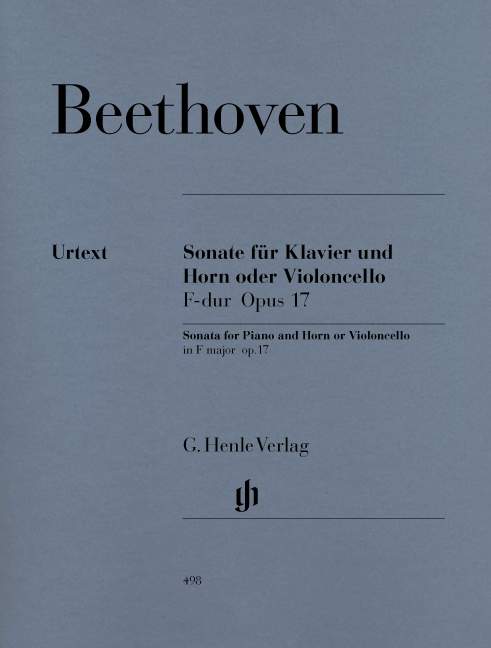 Sonata F major for Piano and Horn (or Violoncello) Op. 17